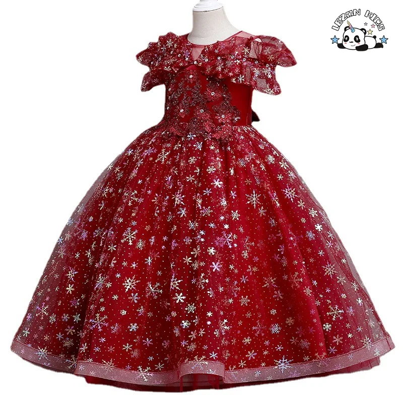 LEZONKIDS - Flower Girl Dress High Quality Durable Using Various Girls Casual Elegant Print Summer Embroidered Cotton Embroidery OEM Style